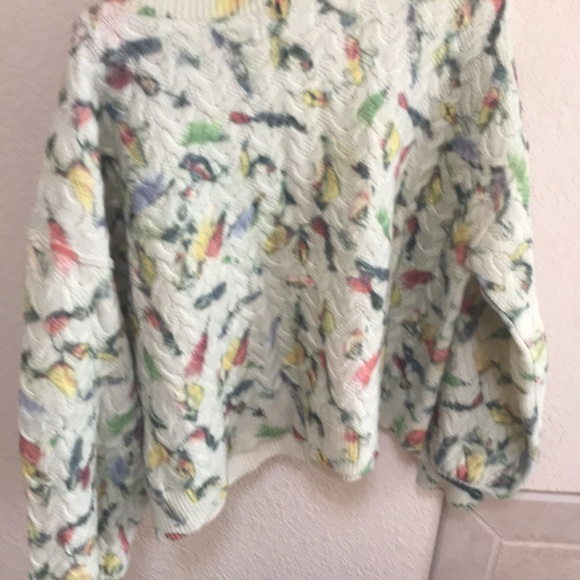 Anthropologie Catch of the Day Colorful Sweater Large - Picture 3 of 6